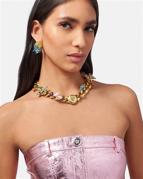 versace necklace for women|Versace necklace uk.